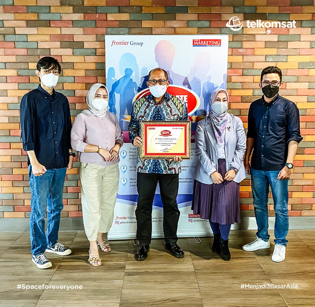 Telkomsat Kembali Raih Penghargaan di Ajang Corporate Image Award 2021
