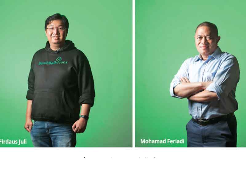  Firdaus Juli, salah satu pendiri Benihbaik.com dan Presiden Direktur JNE Mohamad Feriadi