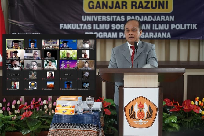 Kaji ideologi Partai Golkar membawa Ganjar Raizuni berhasil meraih gelar Doktor dalam bidang Ilmu Politik di Universitas Padjajaran.