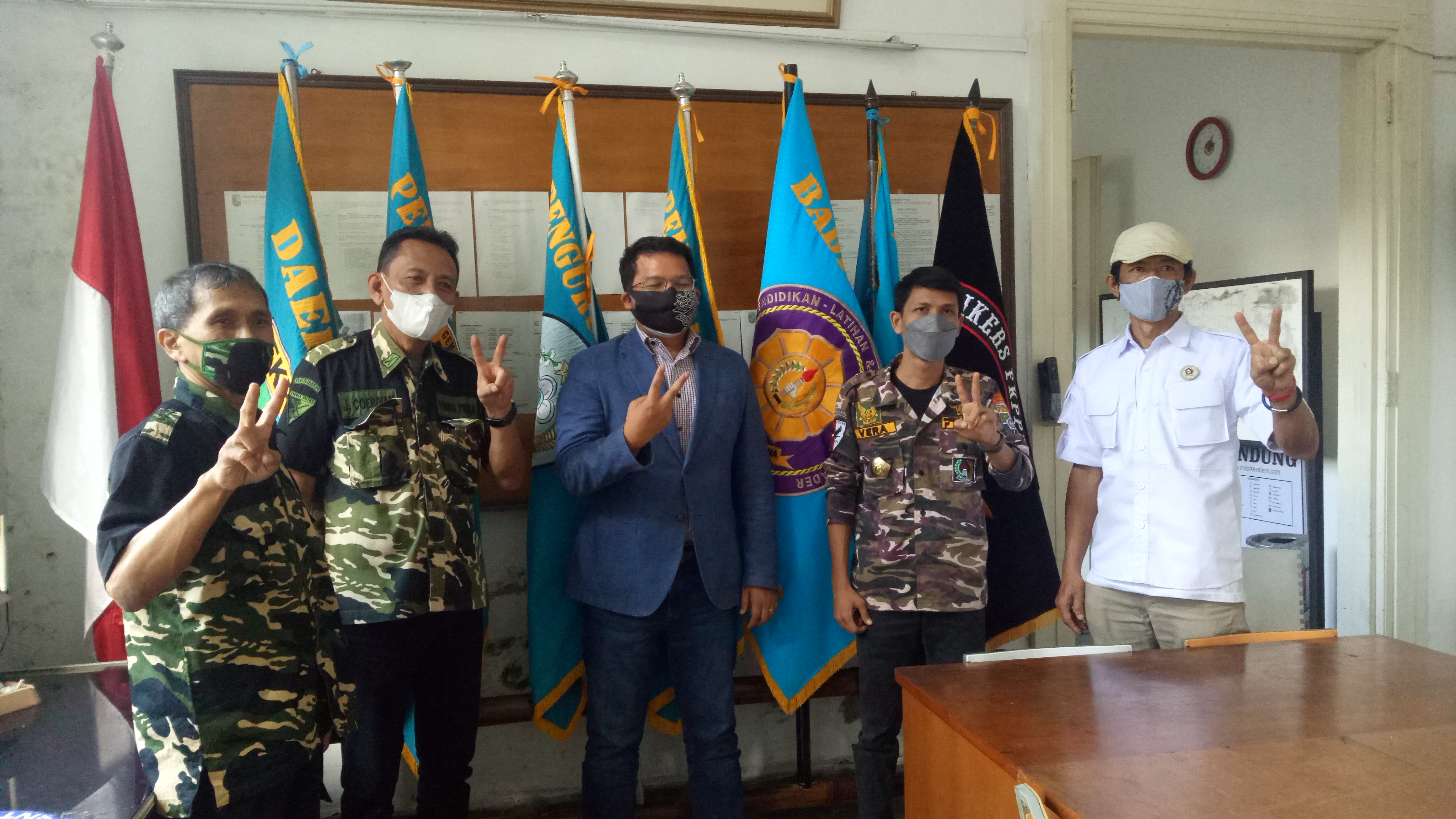 GM FKPPI dan Pemuda Panca Marga Jawa Barat mendeklarasikan dukungan untuk Ridwansyah Yusuf dalam pemilihan calon Ketua KNPI Jawa Barat