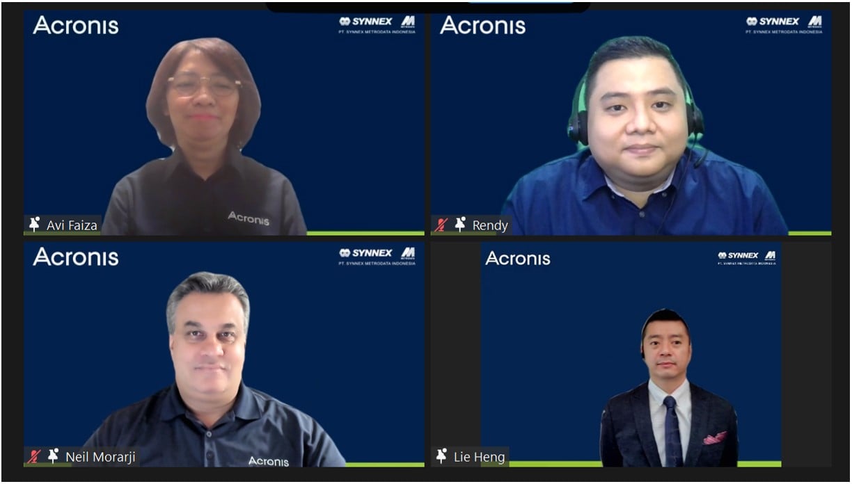  Solution Business Director PT Synnex Metrodata Indonesia (SMI), Lie Heng dalam webinar Aconis.