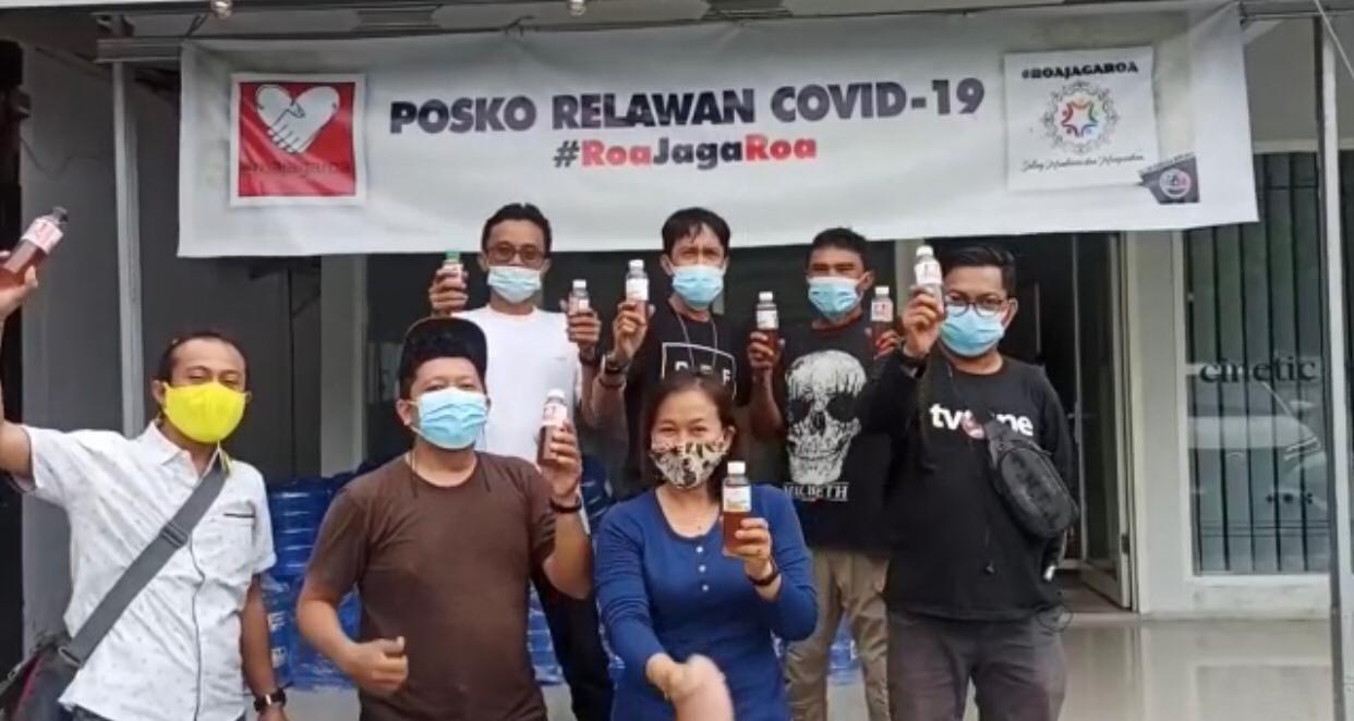 Relawan covid-19 di Palu