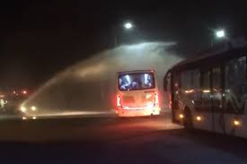 Penyambutan kontingen Indonesia yang berlaga di Olimpiade Tokyo 2020.