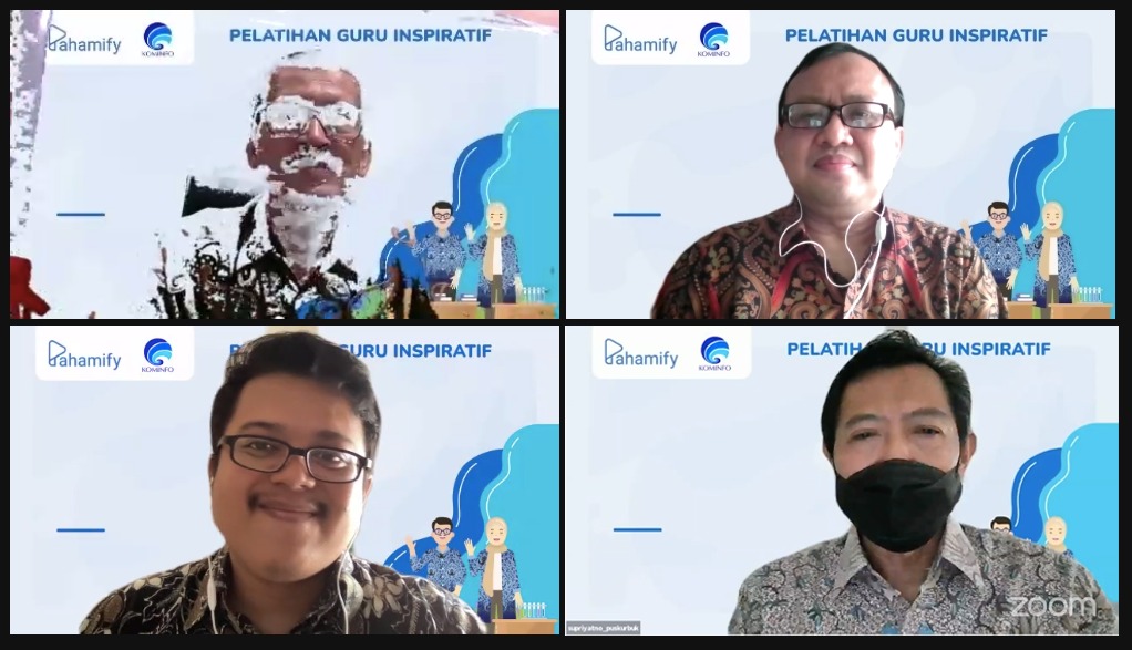 Pelatihan guru inspiratif yang digelar Pahamify dan Kemenkominfo