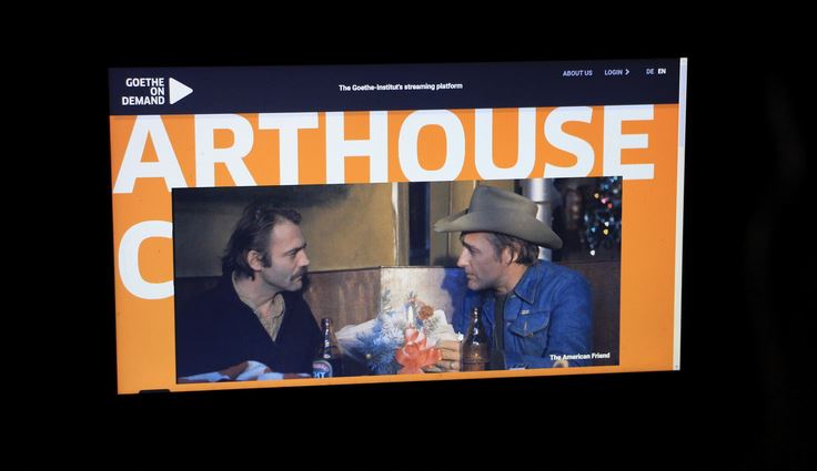 Sebuah film tayang di platform Goethe on Demand.