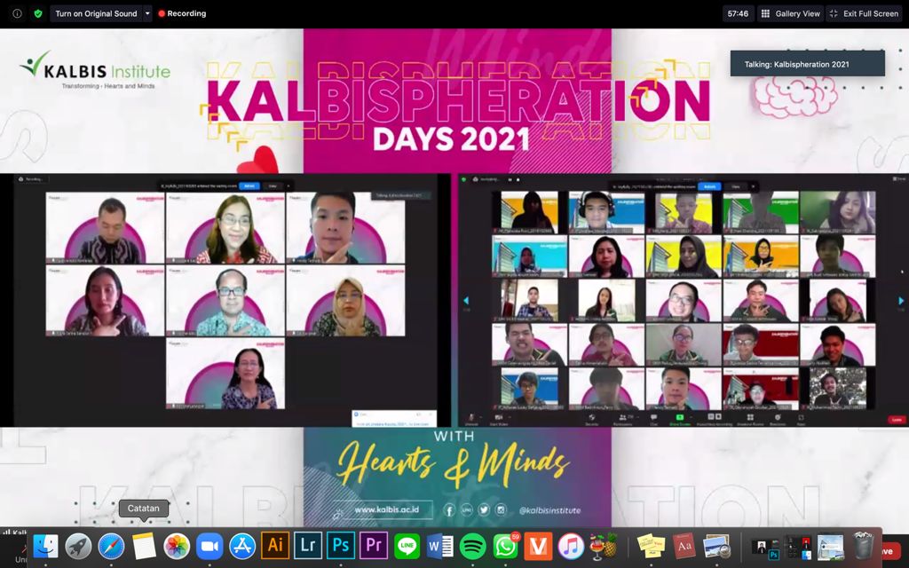  Kalbispheration 2021 digelar oleh Institut Teknologi dan Bisnis Kalbis (Kalbis Institute ) 23-26 Agustus 2021.