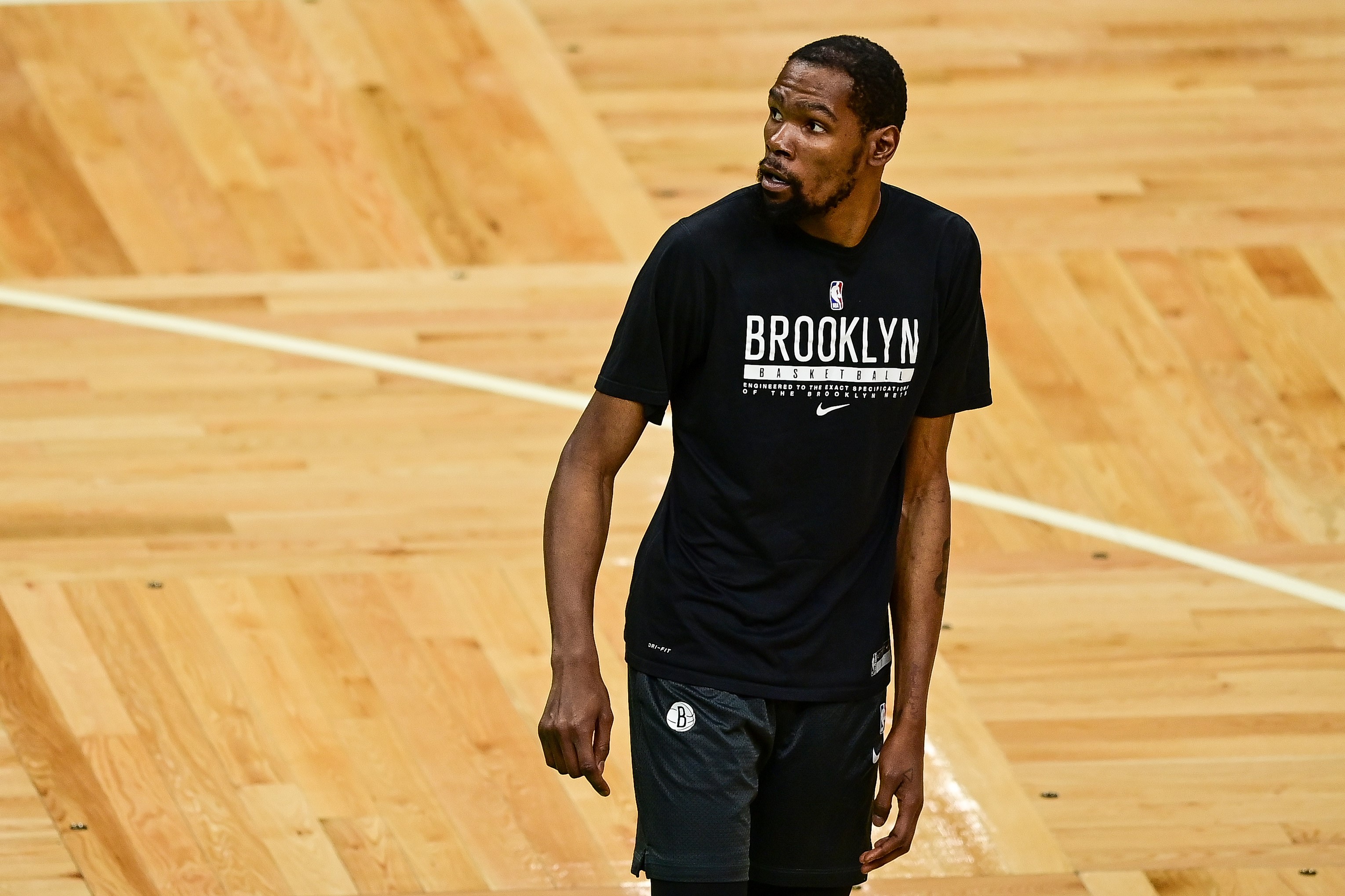 Pemain basket Brooklyn Nets Kevin Durant.