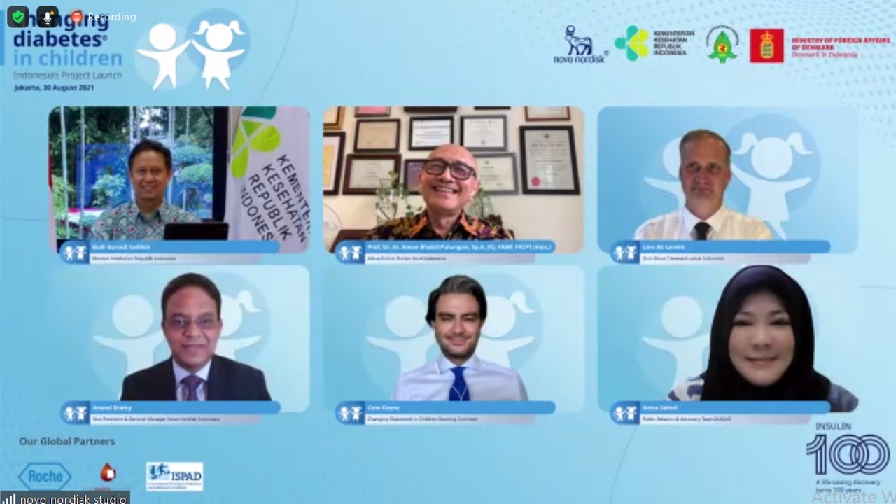 Kegiatan peluncuran program Changing Diabetes® in Children di Indonesia, pada Seni (30/8).  