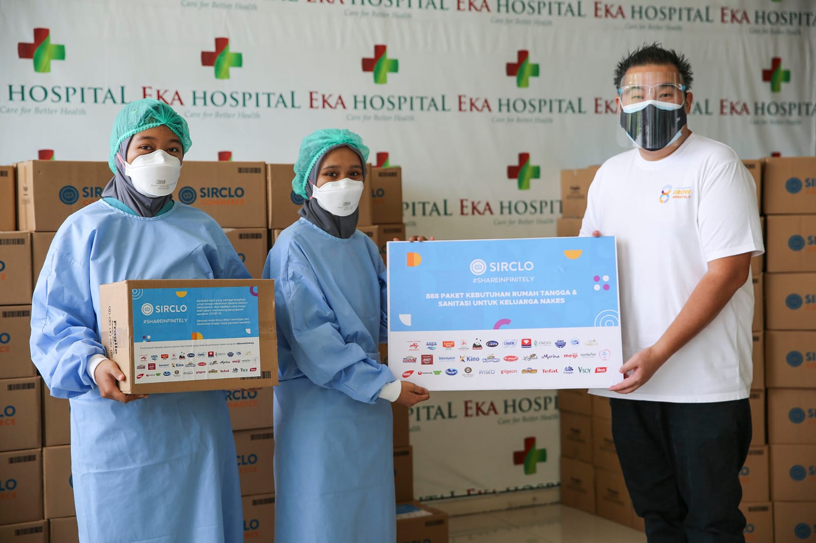 Bantuan untuk keluarga tenaga kesehatan dari Sirclo