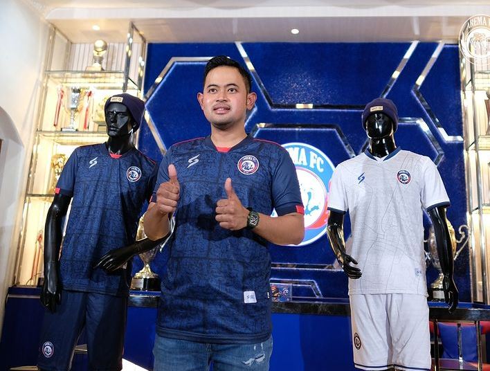Peluncuran jersey baru Arema FC.
