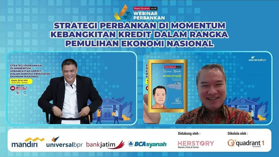 Direktur  UTama Universal BPR Reyhan Steyahadi di webinar Perbankan