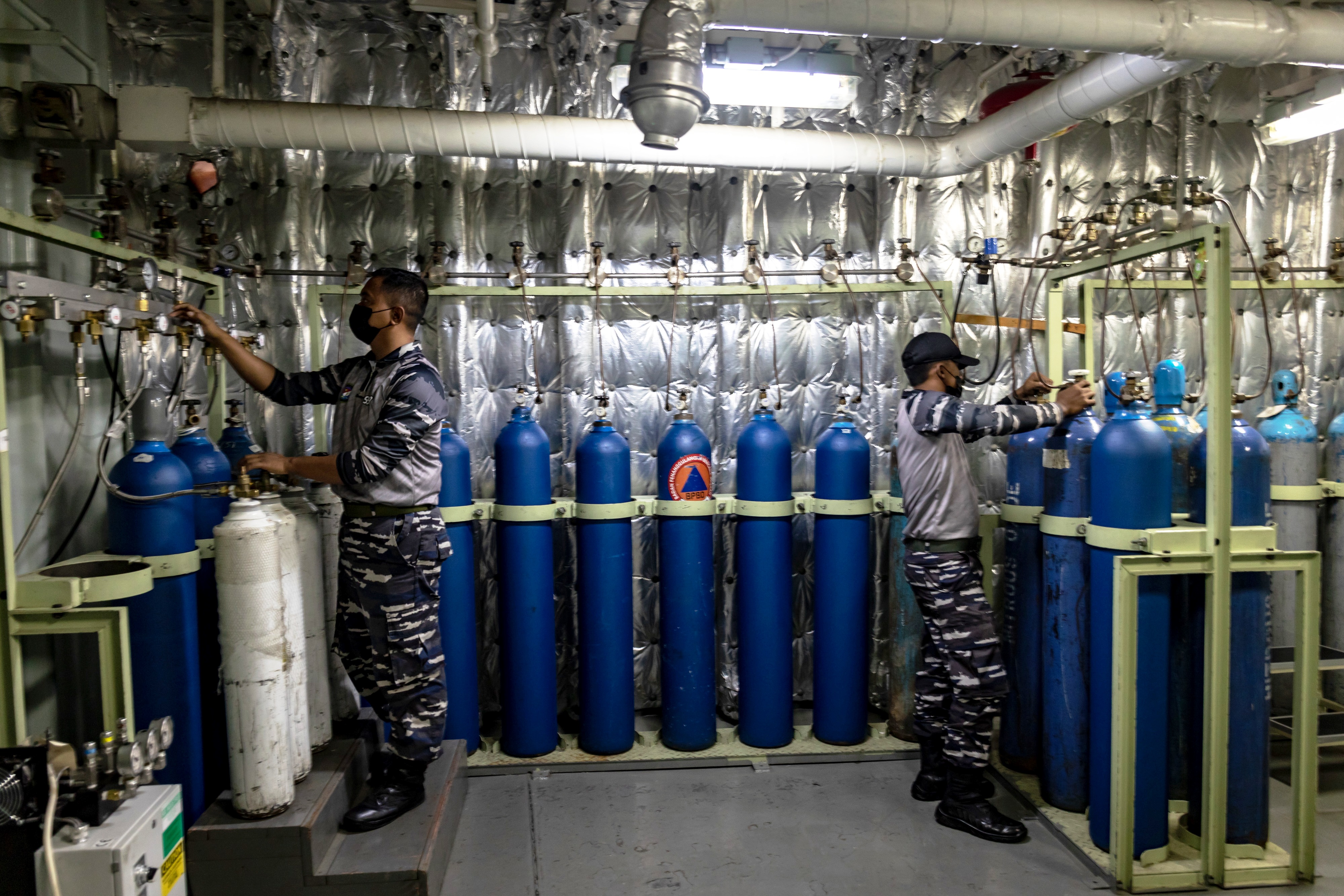 Ilustrasi KRI memproduksi oksigen