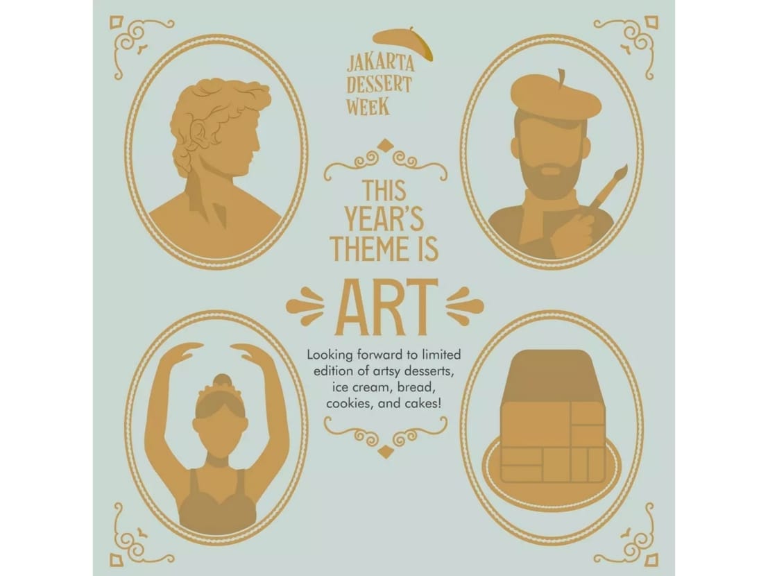 Jakarta Dessert Week 2021 mengambil tema art.