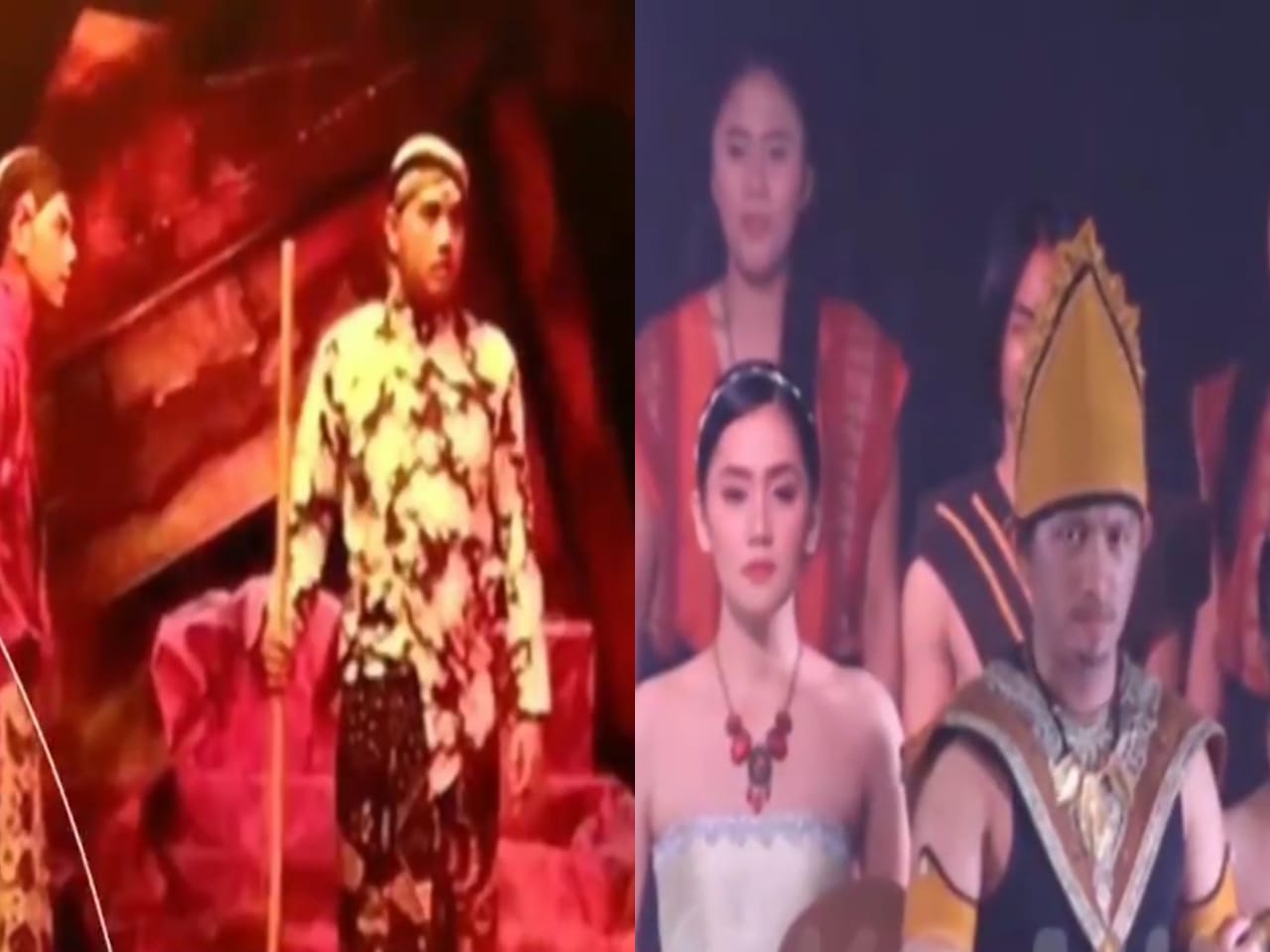 Teater Lungid (kiri) dan teater ISBIMA merupakan dua dari 32 teater yang akan ambil bagian dalam parade Pamonaspati.