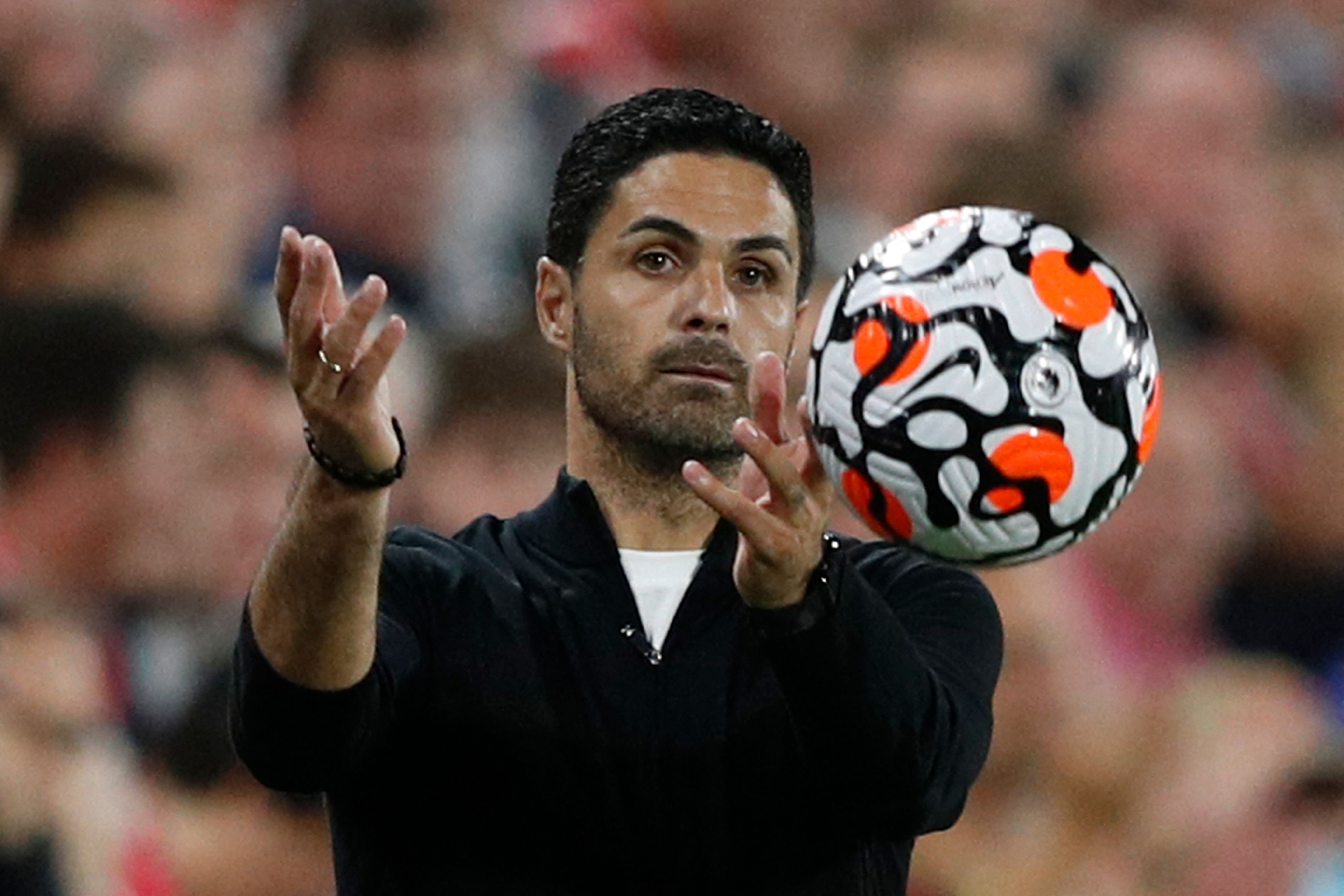 Pelatih Arsenal Mikel Arteta.