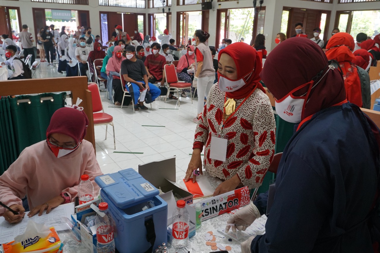 Vaksin merdeka yang digelar Perkumpulan Pertiwi Indonesia