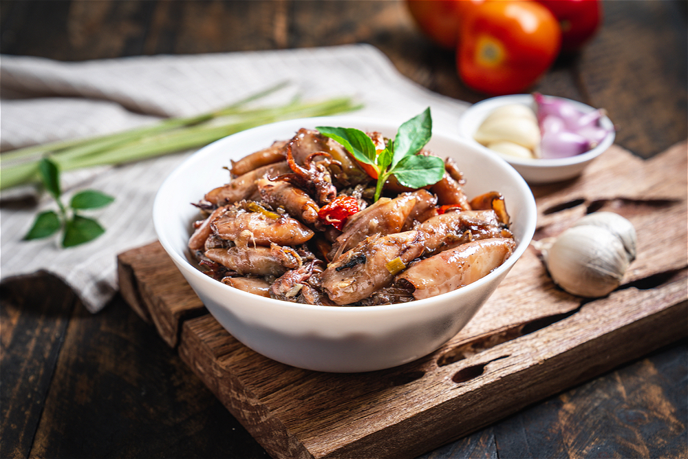 Sajian makanan khas nusantara.