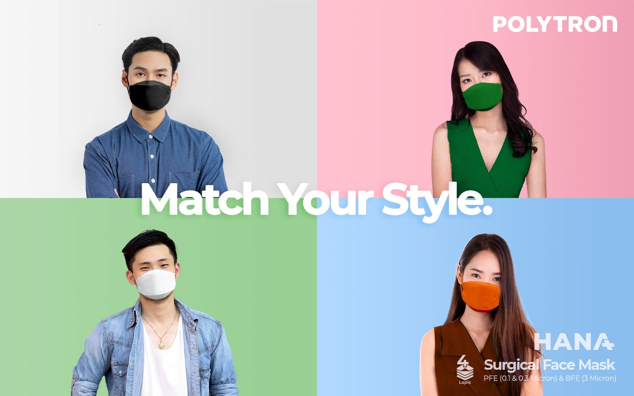 Hana Masker yang dikembangkan Polytron