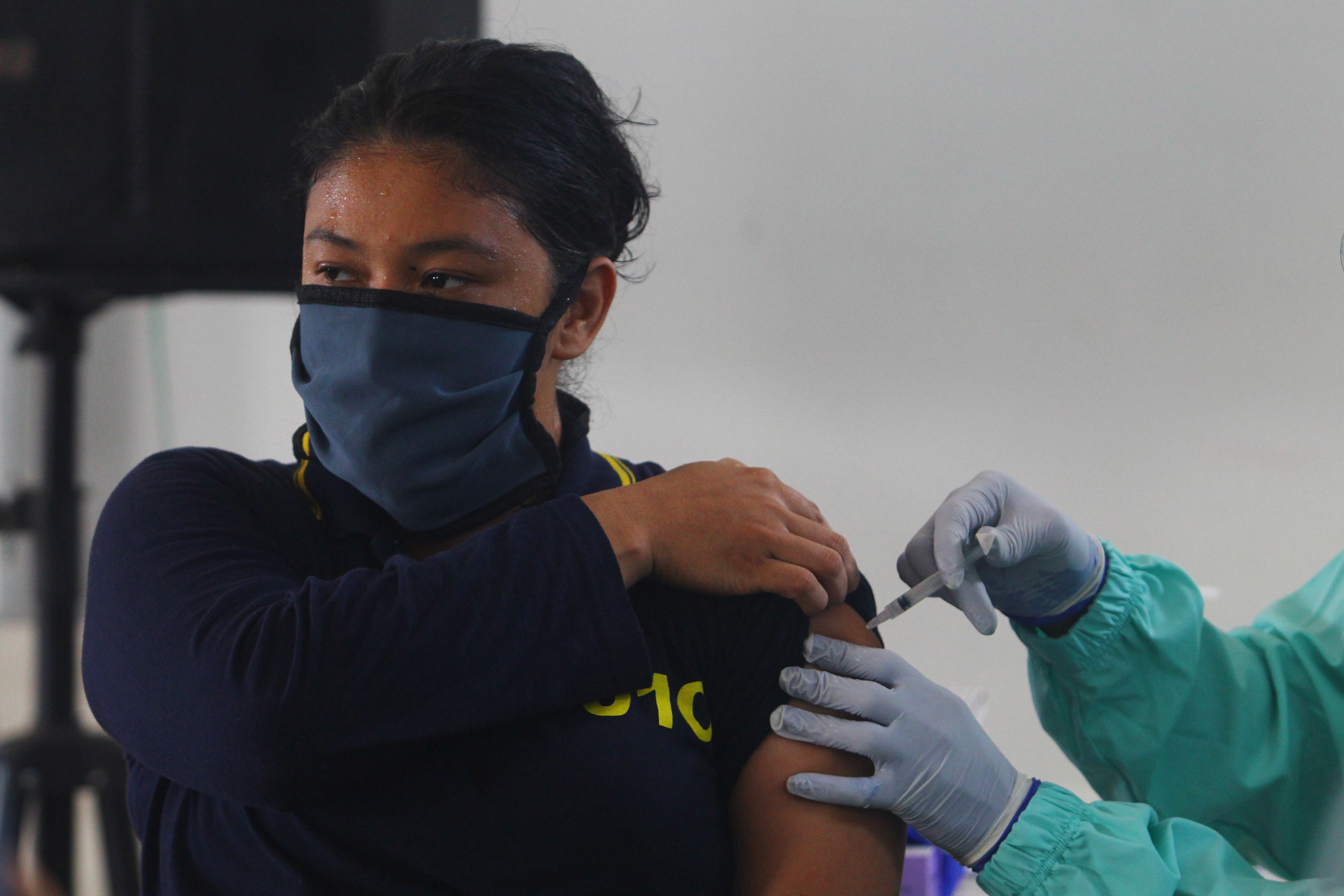 Targetkan 450 Warga, Gerai Vaksin Merdeka di Lapangan Blok S Dibuka