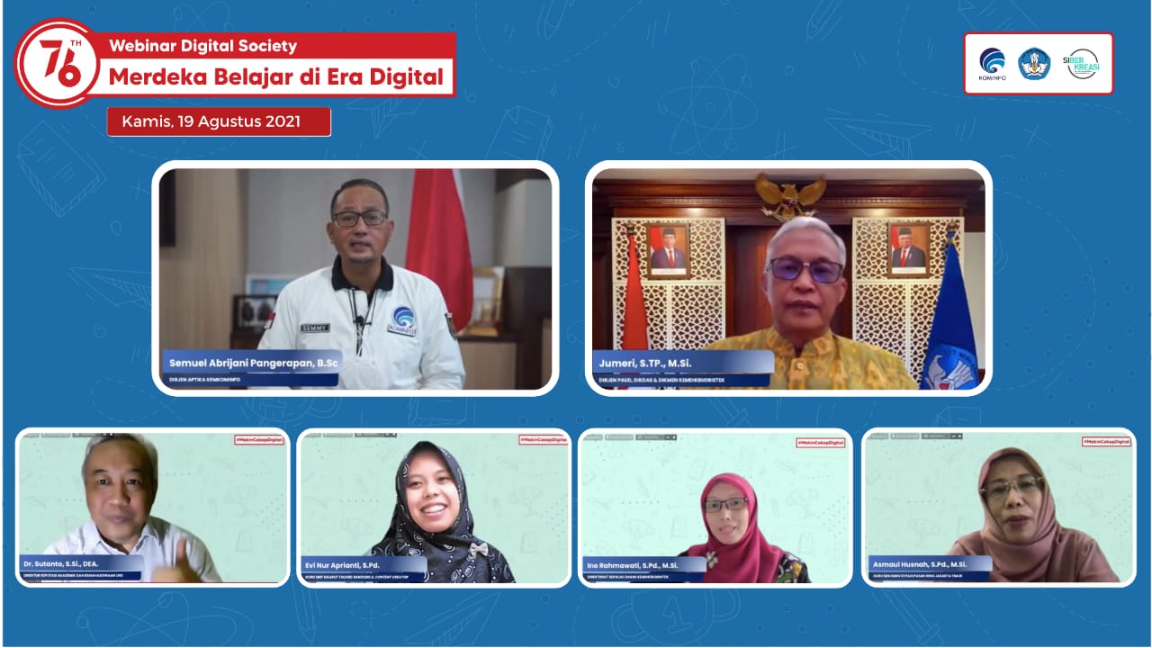 Webinar mengenai Merdeka Belajar di Era Digital