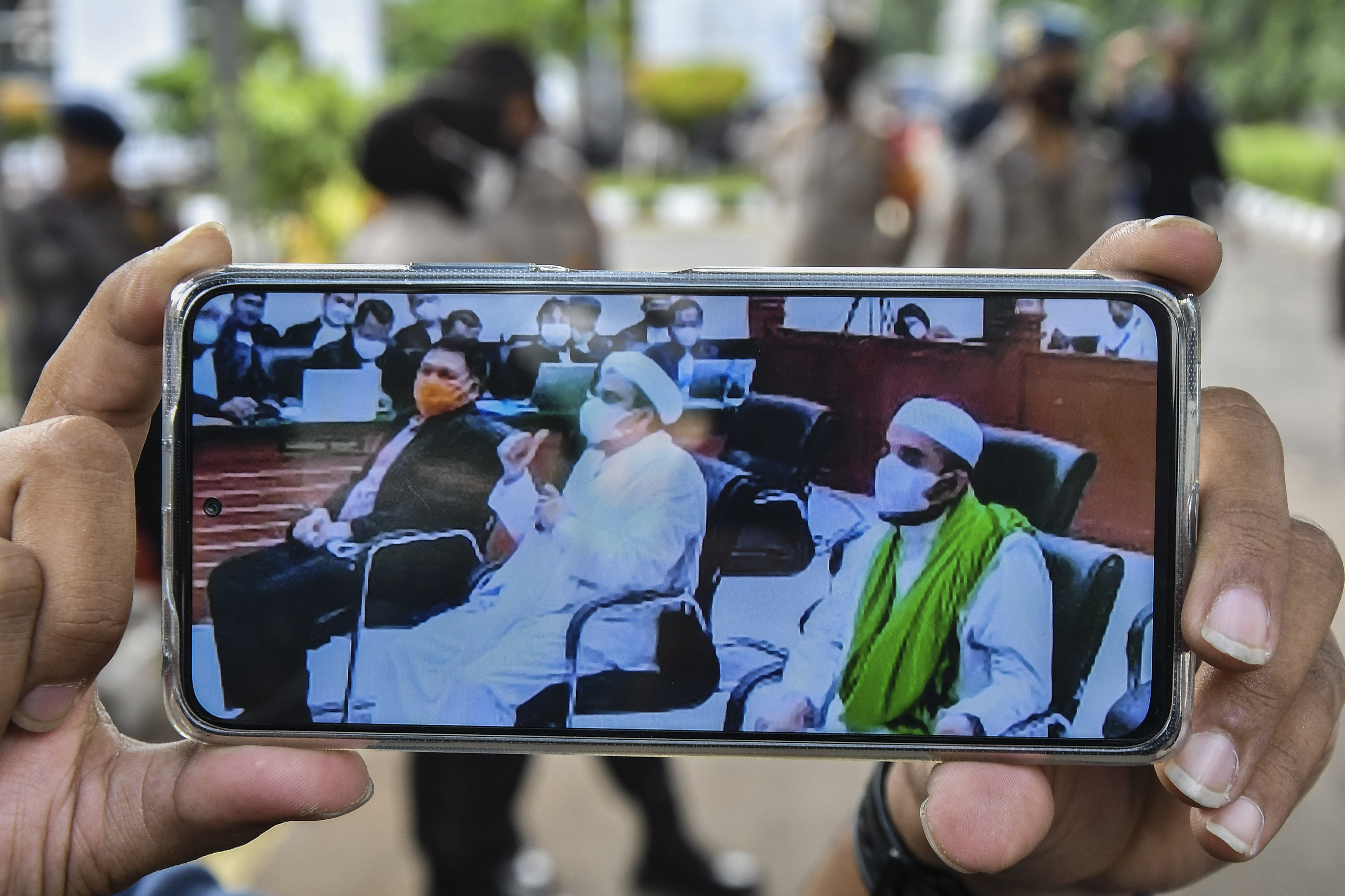Ilustrasi: Sidang Rizieq Shihab disiarkan secara daring