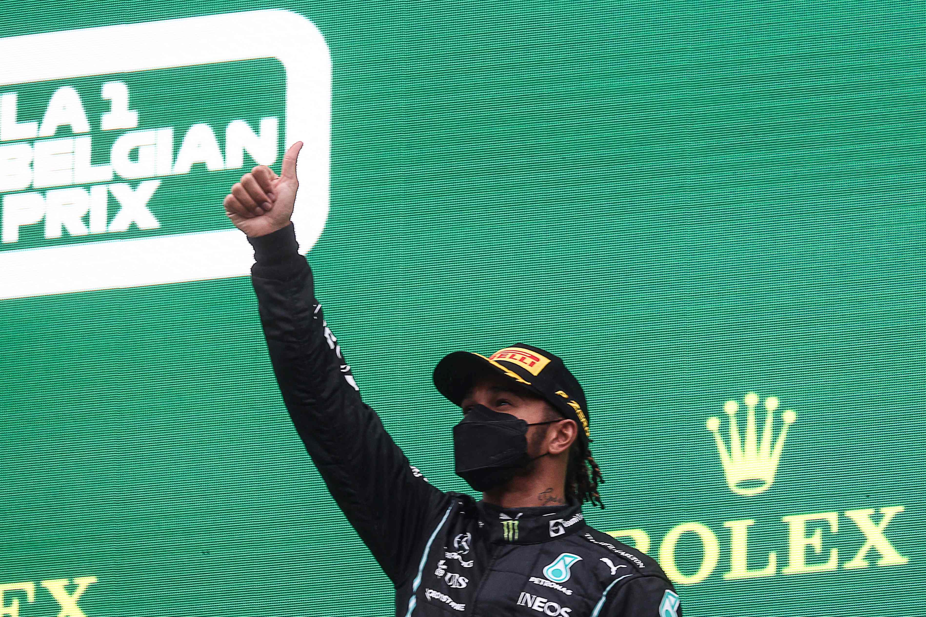 Pembalap Mercedes Lewis Hamilton