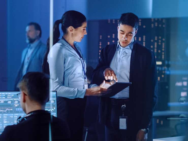 Ilustrasi solusi layanan digital NTT