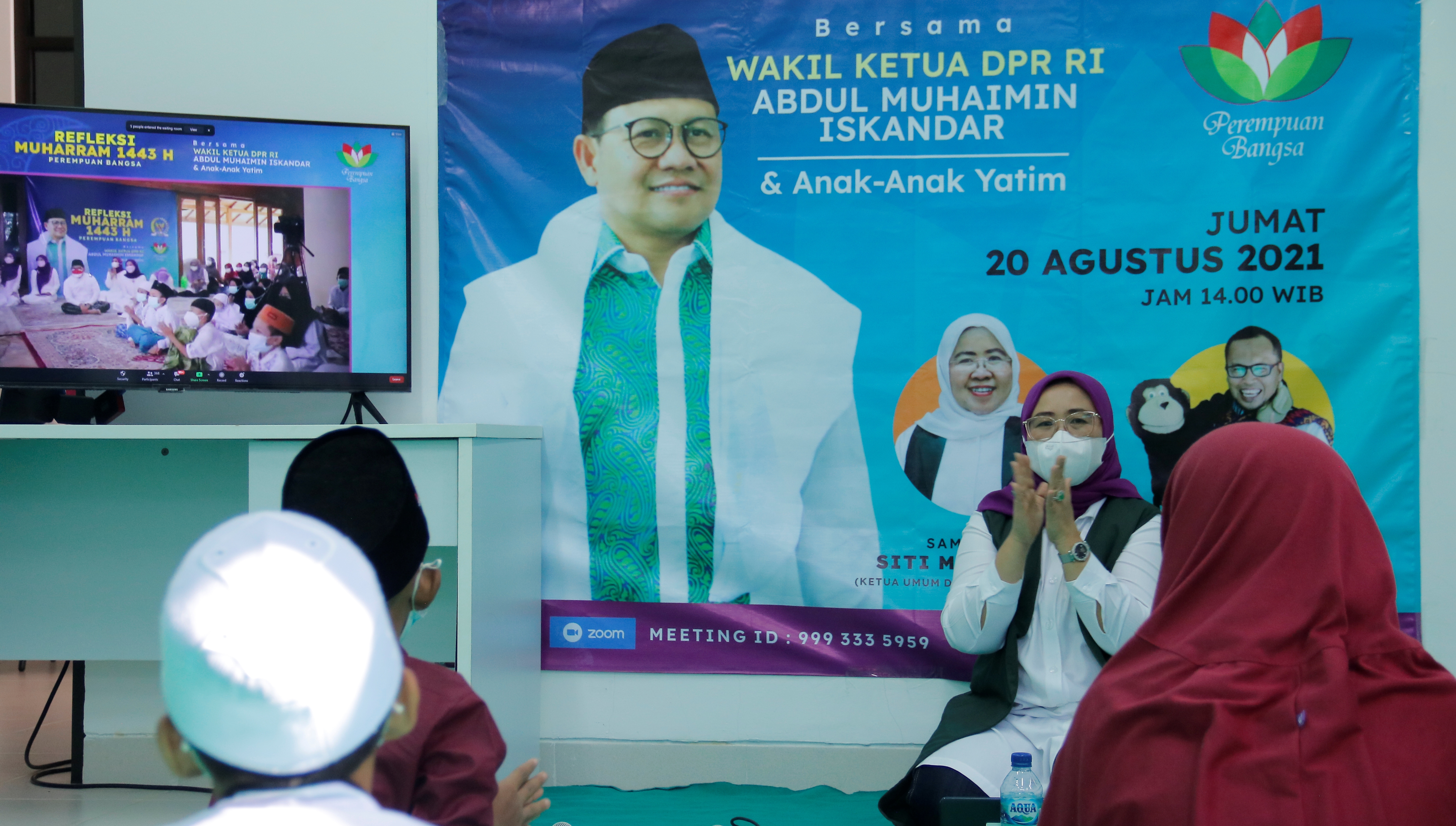 Refleksi Muharram secara Virtual, Wakil Ketua DPR, Muhaimin Iskandar dari Ciganjur dan Ketua DPP Perempuan Bangsa, Siti Mukaromah dari Purw