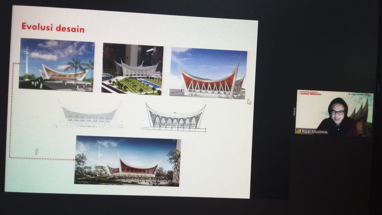 Seminar virtual 'Arsitektur Beradat Di Ranah Minang' 