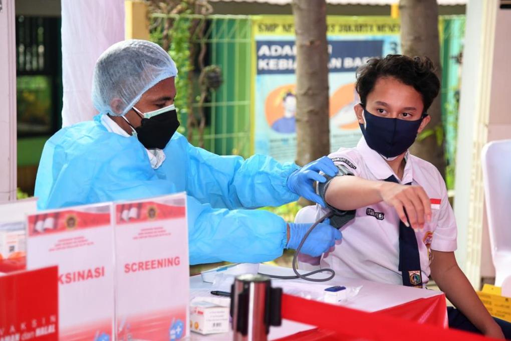 94% Pelajar di Jakarta sudah Divaksinasi Covid-19