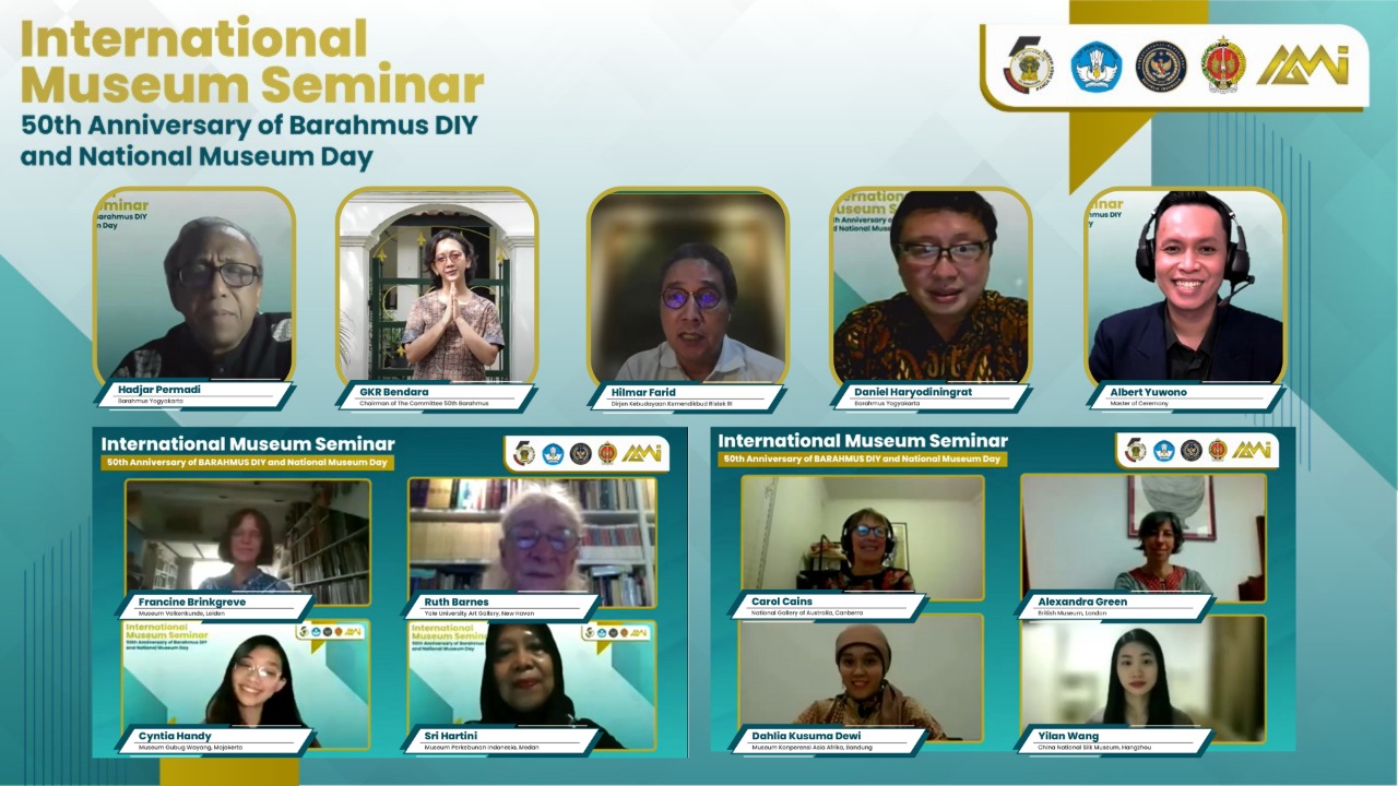 Webinar internasional Barahmus mengenai Benda Berserjarah Indonesia