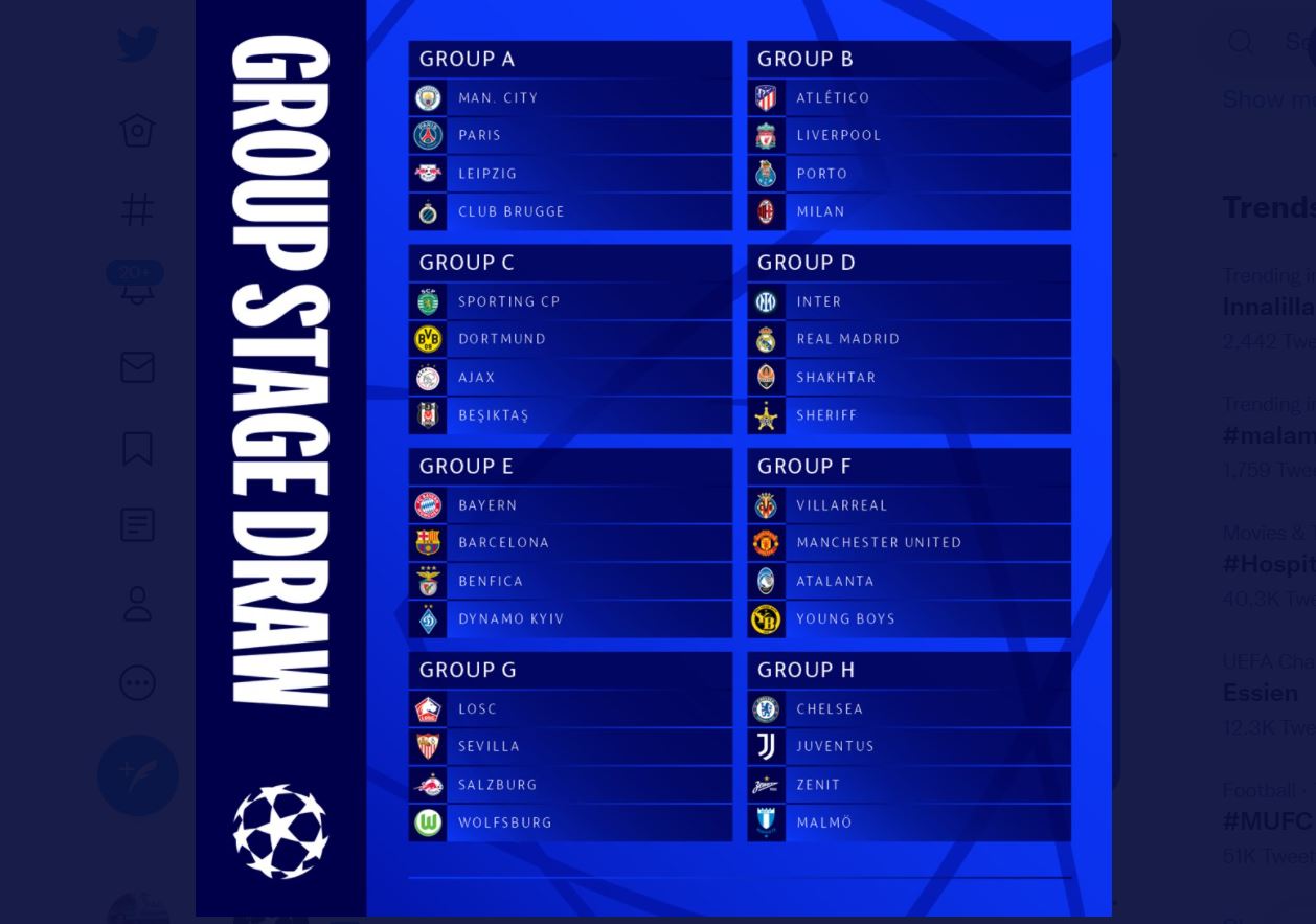 Manchester City Satu Grup dengan PSG di Penyisihan Grup Liga Champions