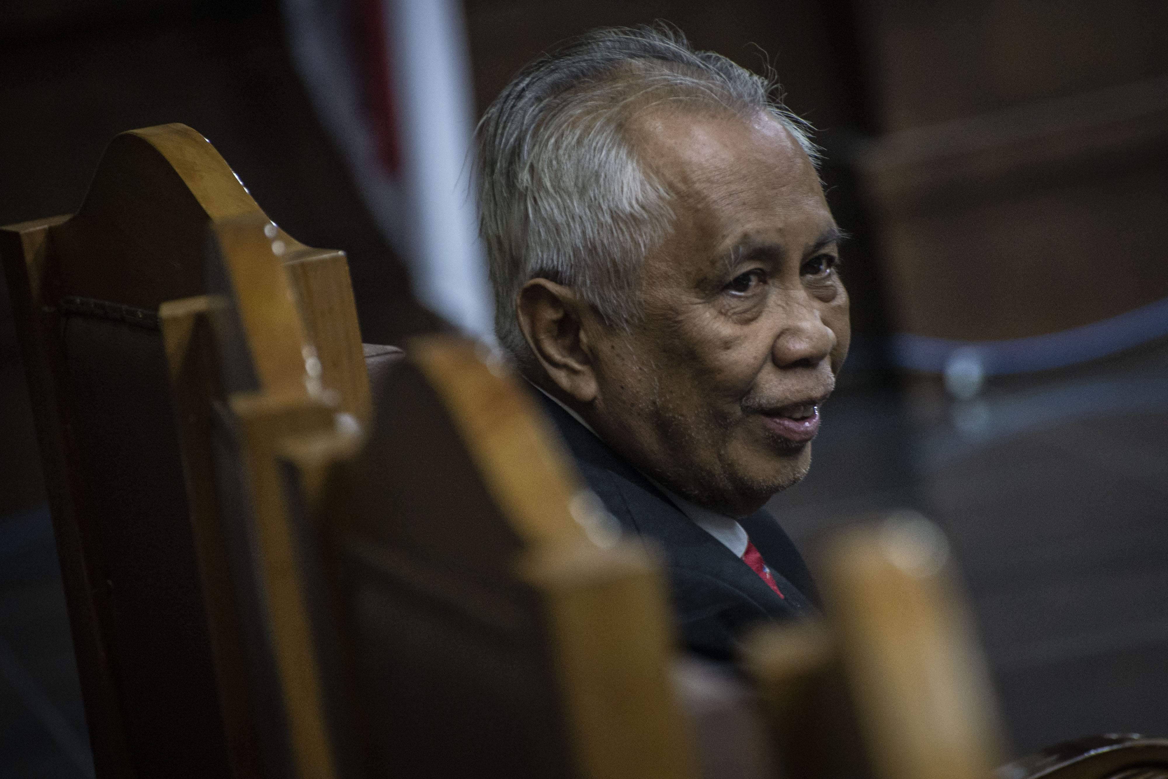 OC Kaligis saat mengikuti sidang pengajuan PK di Pengadilan Tipikor, Jakarta, pada 2019 lalu.