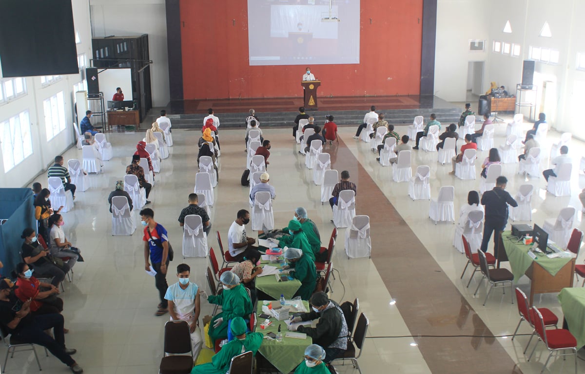 Ilustrasi vaksinasi Covdi-19 