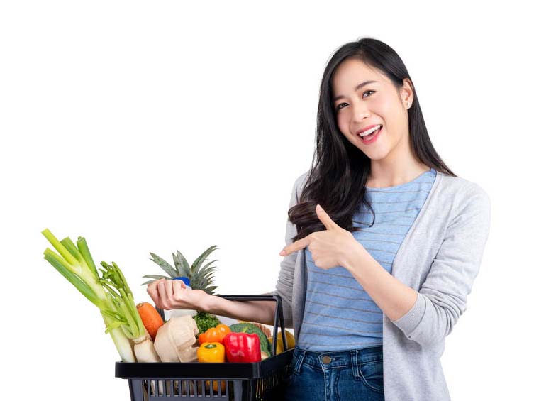 Ilustrasi makanan bernutrisi