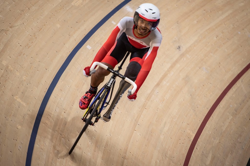 M. Fadli saat tampil di Asian Para Games 2018 