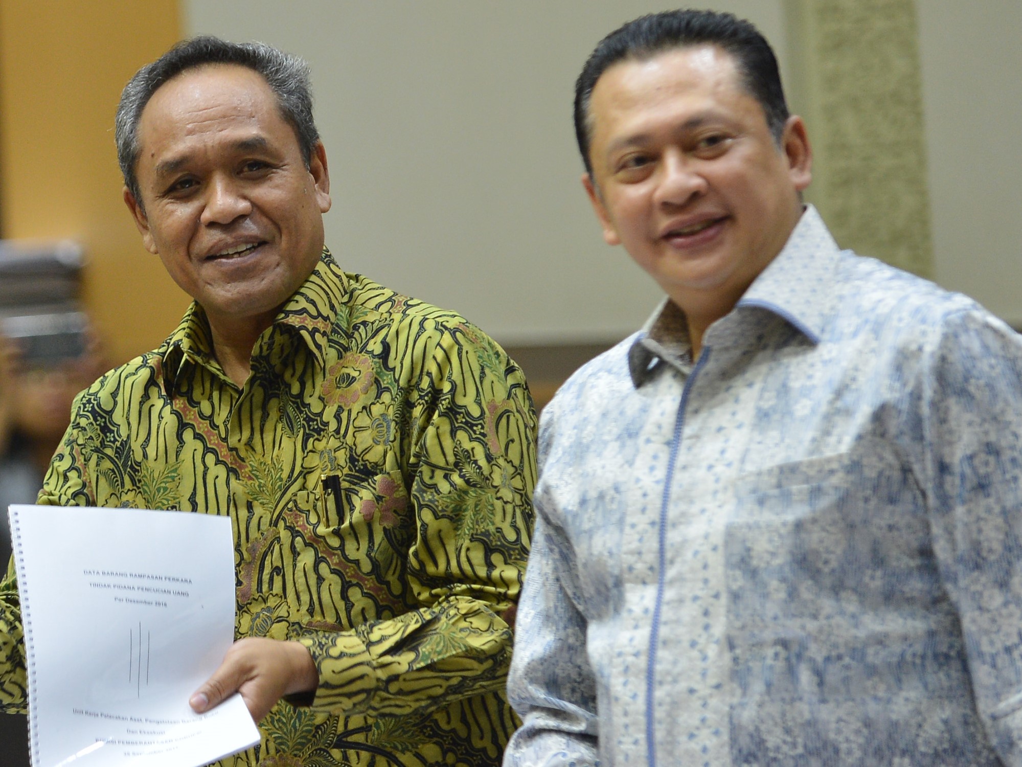 Benny K Harman (kiri) dan Bambang Soesatyo.