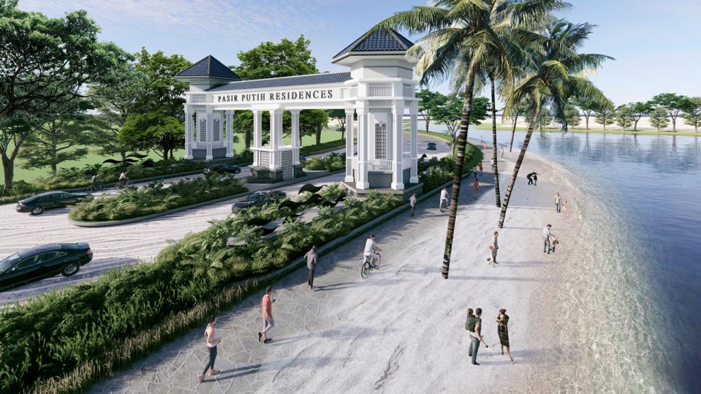 Cluster terbaik dan tercantik di PIK2 yang bernama sama dengan icon kawasan saat ini yaitu Pasir Putih Residences.