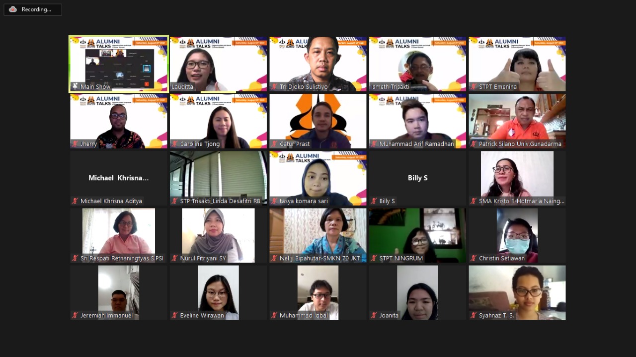 Diskusi Opportunities and Work Culture Abroad yang diselenggarakan oleh STP Trisakti, pada Sabtu (21/8).