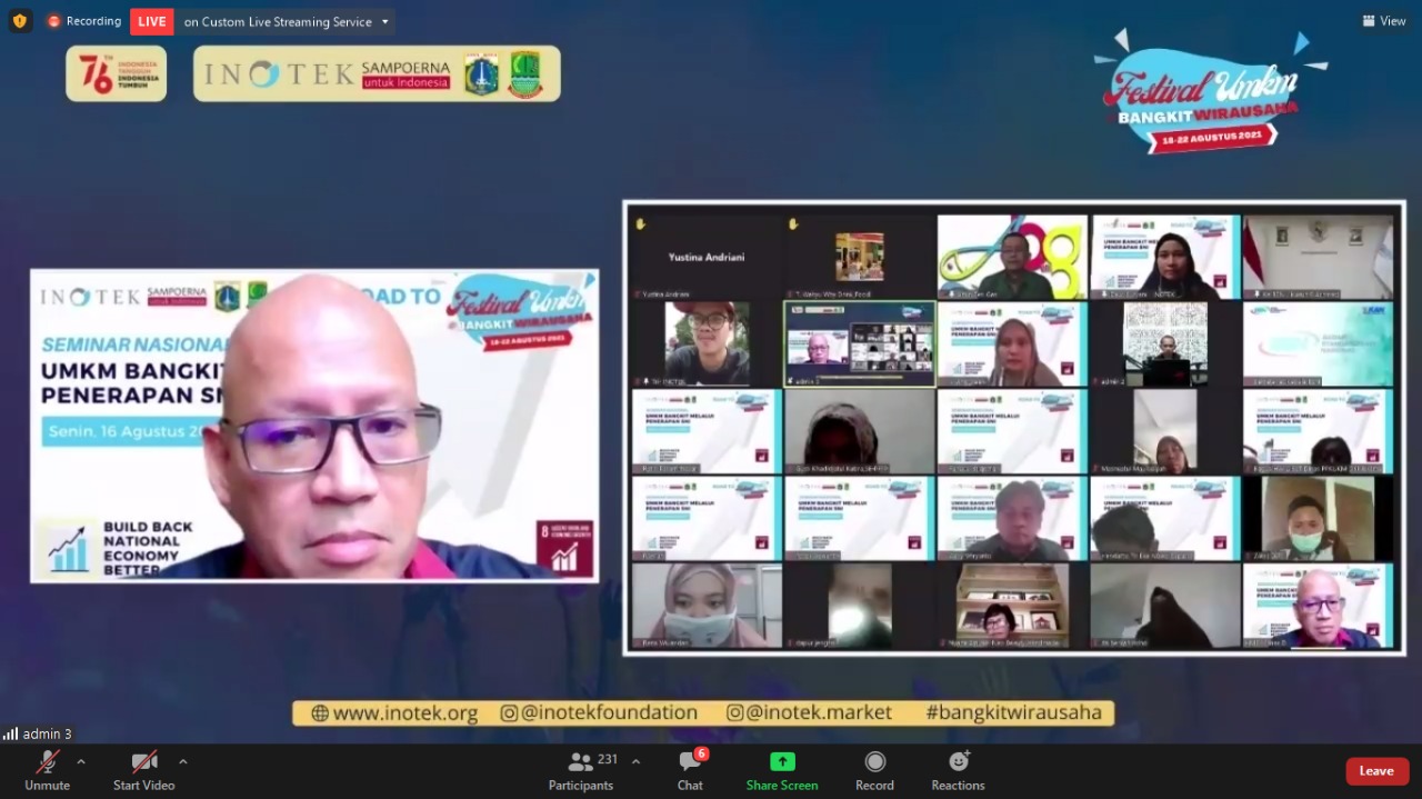 Seminar mengenai SNI untuk UMKM 