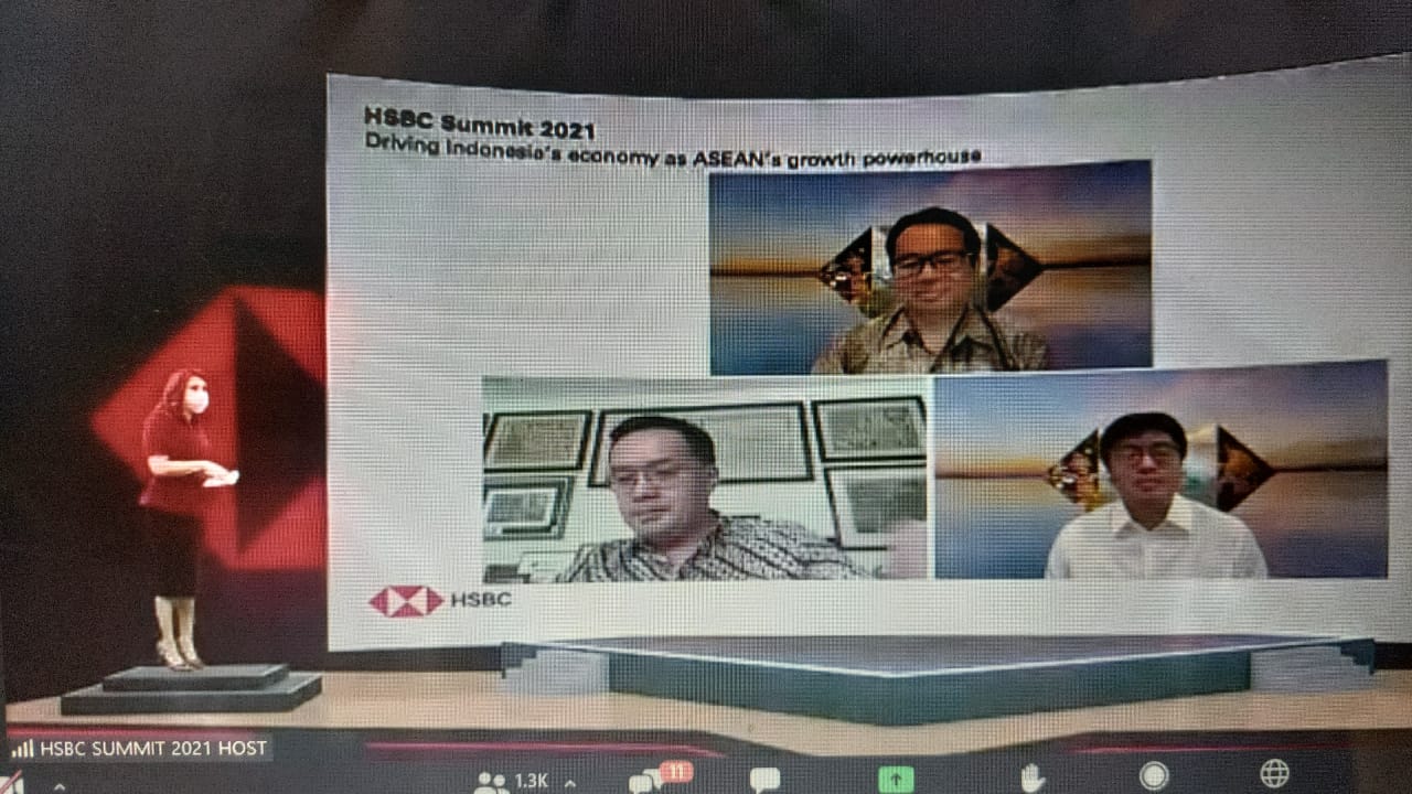 HSBC Summit 2021 yang digelar secara virtual pada Rabu (25/8/2021).