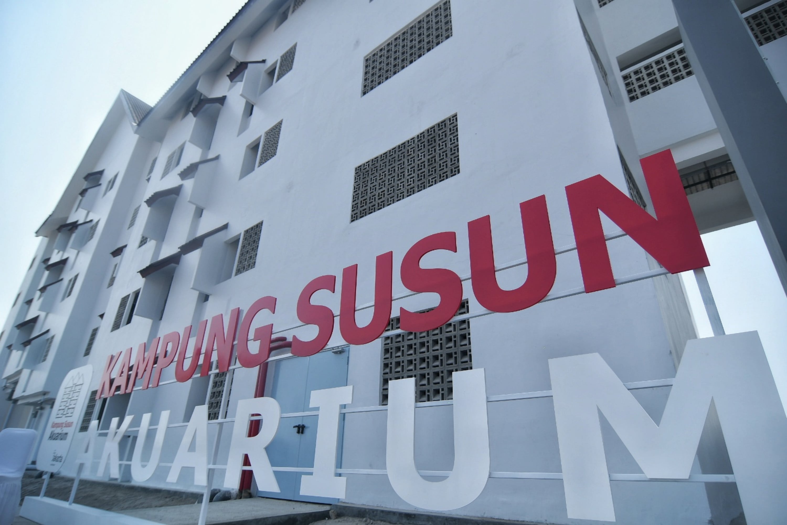 Potret hunian Kampung Susun Akuarium di wilayah Penjaringan, Jakarta.