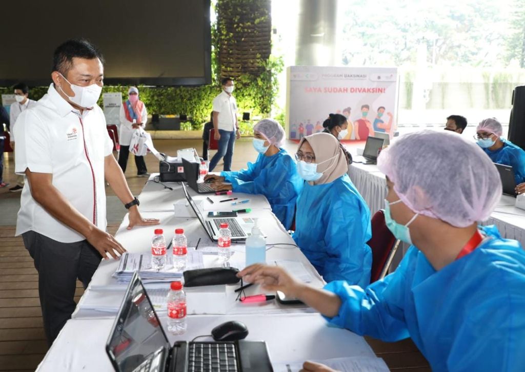 Program vaksinasi TelkomGroup telah mengakselerasi vaksinasi hingga menjangkau 67.737 karyawan.