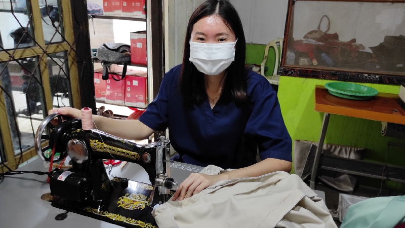 Peserta kursus menjahit di Kabupaten Sikka, NTT