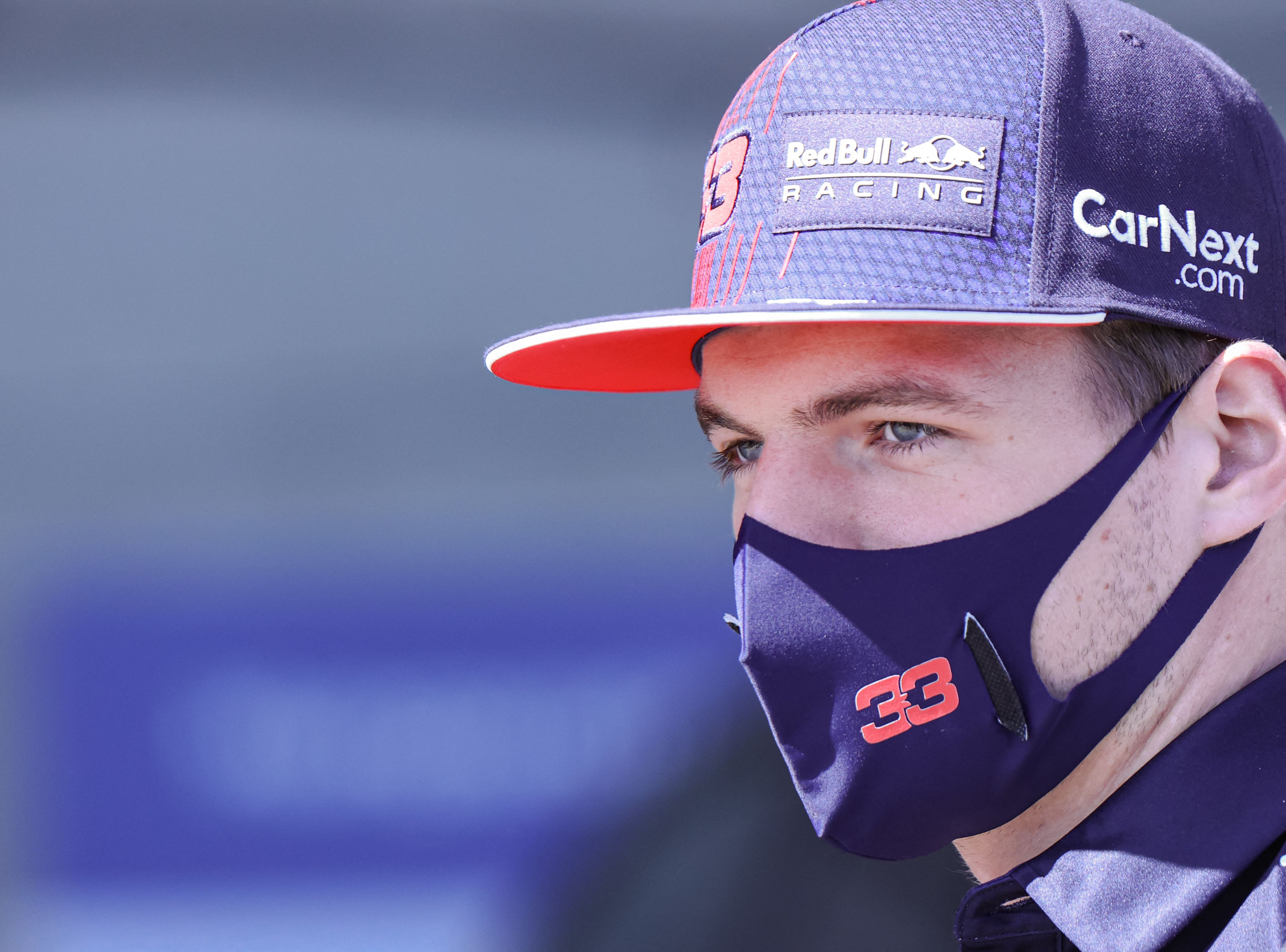 Pembalap F1 asal Belanda, Max Verstappen, saat menjalani sesi latihan di wilayah Mogyorod, Hongaria.