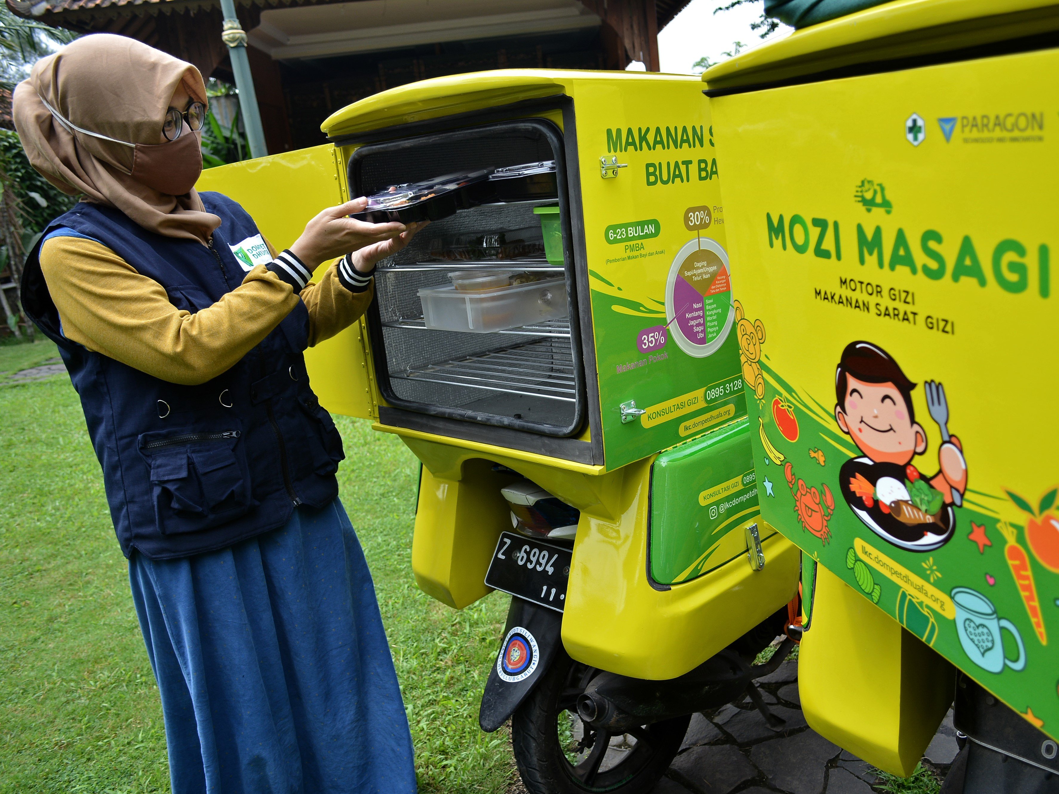 Ilustrasi makanan bergizi.