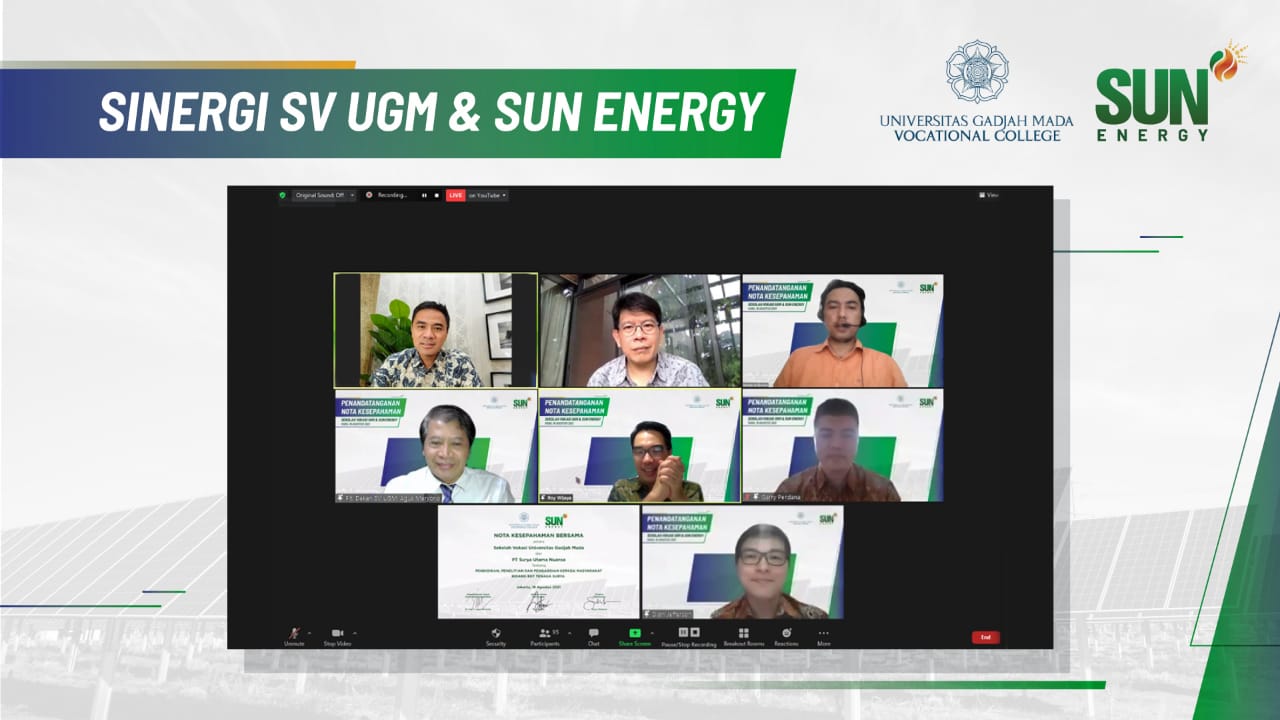 Sekolah Vokasi UGM dan SUN Energy Sinergi Kembangkan Teknologi Panel Surya