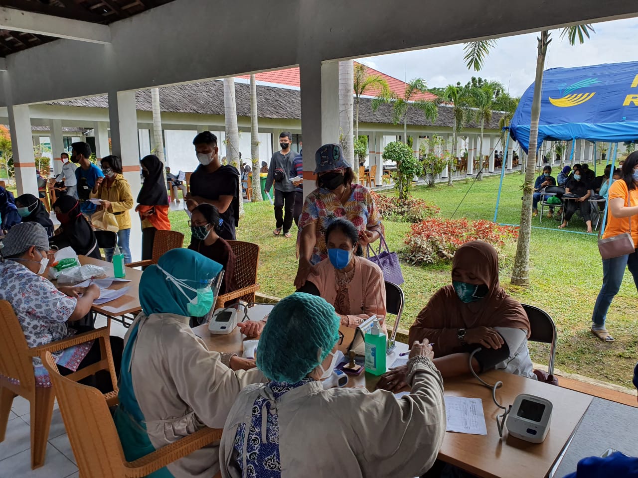 Vaksinasi di RSUD Doris Silvanus Palangka Raya, Kalimantan Tengah