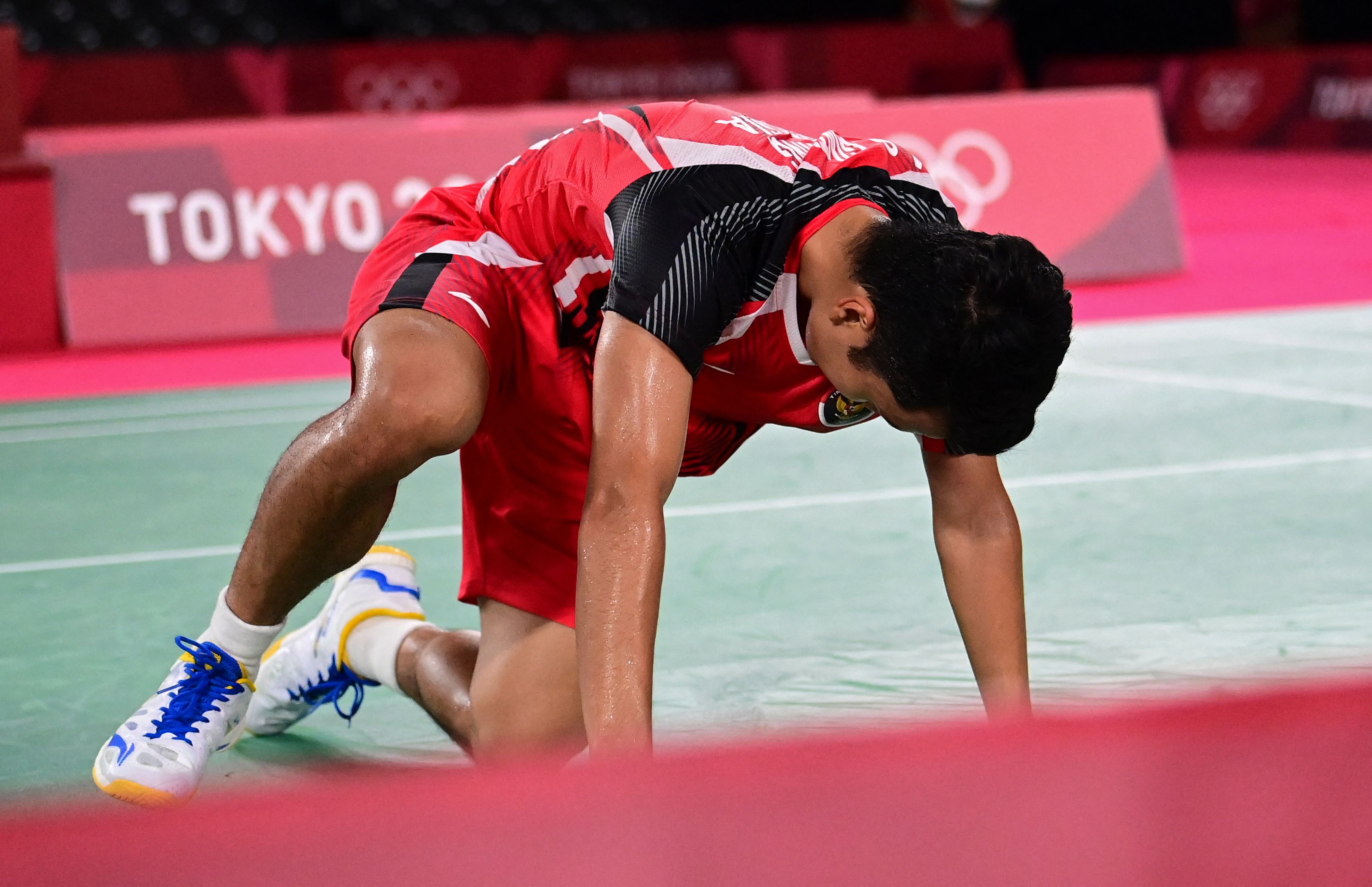 Ginting Gagal Jaga Asa Emas di Tunggal Putra