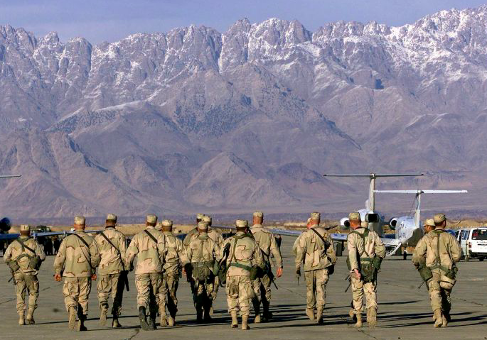 Pasukan AS tinggalkan Afghanistan.